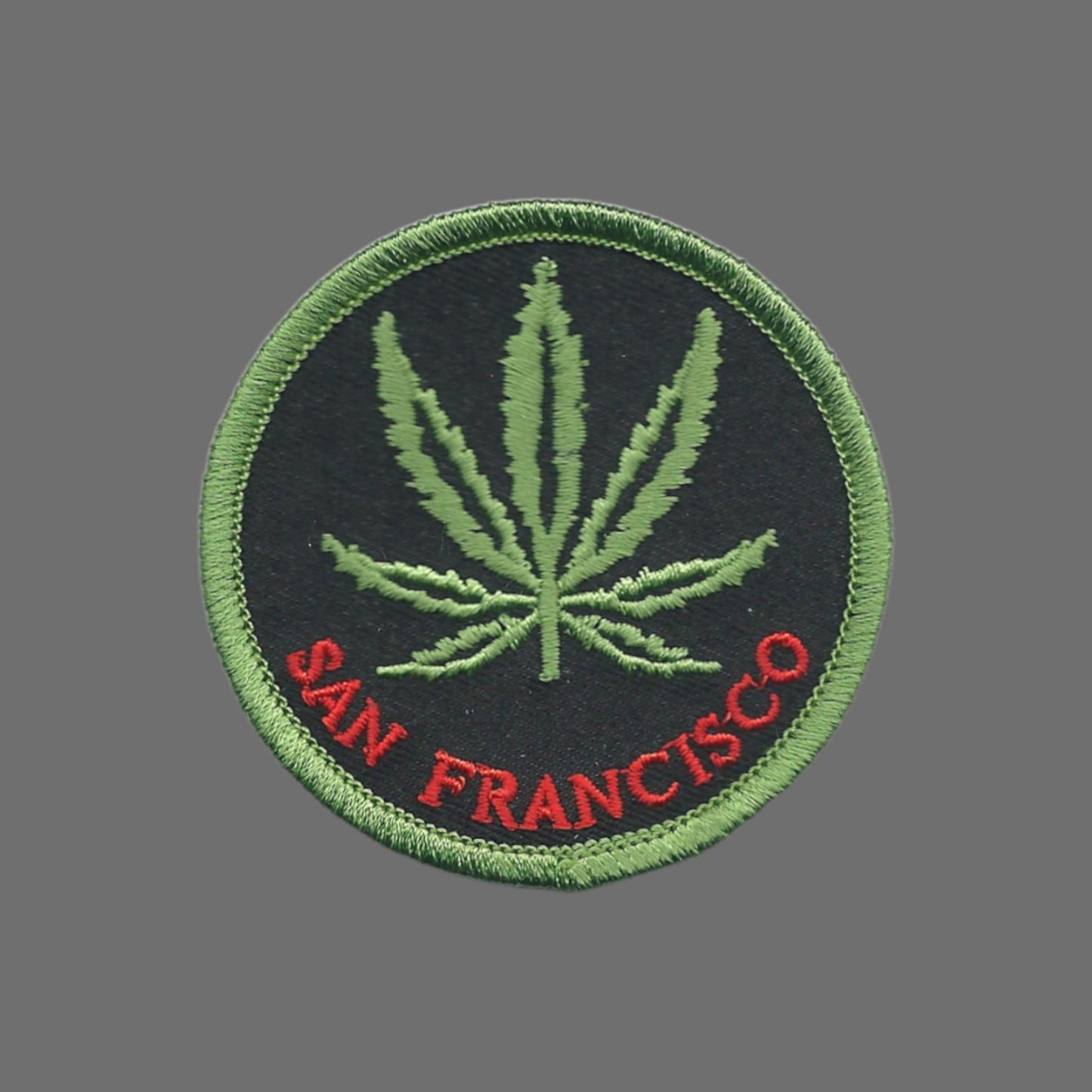 SAN FRANCISCO Leaf Souvenir Iron On Embroidered Patch Craft Novelty - SF-420