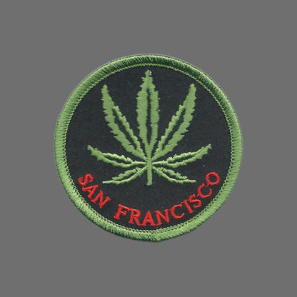 SAN FRANCISCO Leaf Souvenir Iron On Embroidered Patch Craft Novelty - SF-420