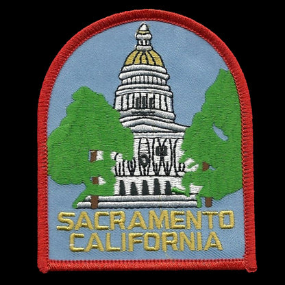 SACRAMENTO CALIFORNIA Capital Souvenir Embroidered Iron On Patch - 4801
