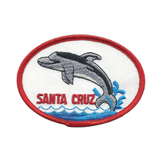 SANTA CRUZ dolphin souvenir embroidered patch Iron On - SANTA-CRUZ-28