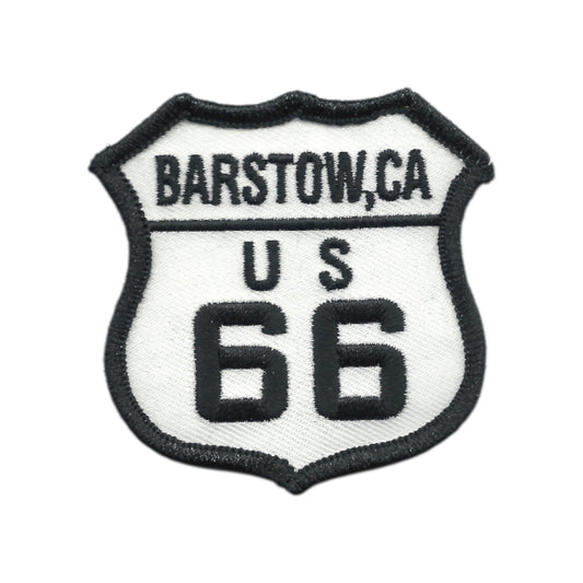 Barstow US 66 Route 66 Souvenir Embroidered Iron On Patch - 66Barstow