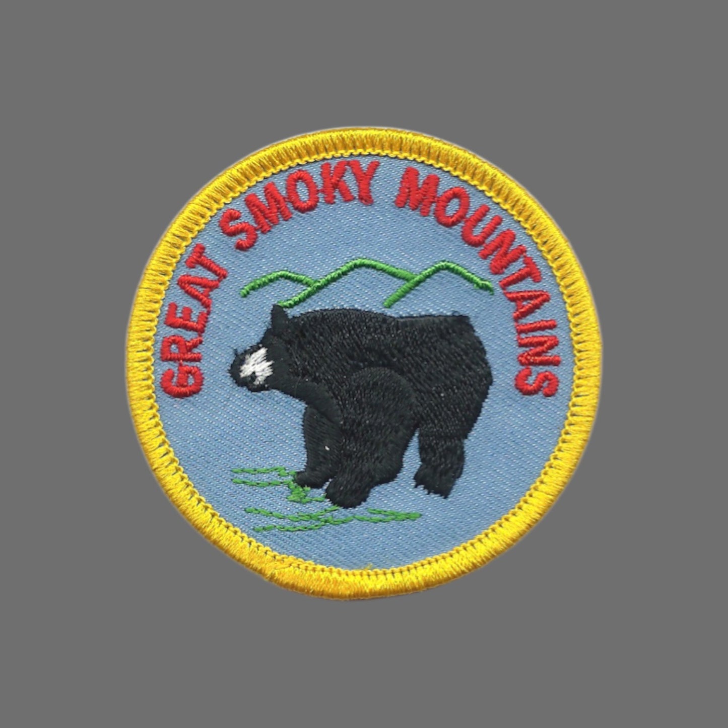 GREAT SMOKY MOUNTAINS Black Bear Souvenir Embroidered Patch - SMOKY-39