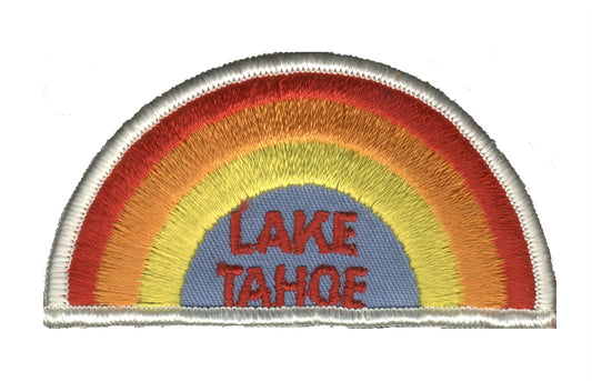 TAHOE -04 - LAKE TAHOE rainbow souvenir embroidered patch