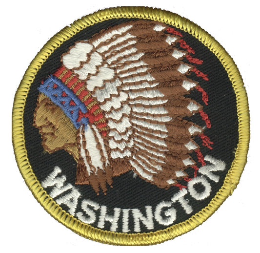 WASHINGTON indian souvenir embroidered patch