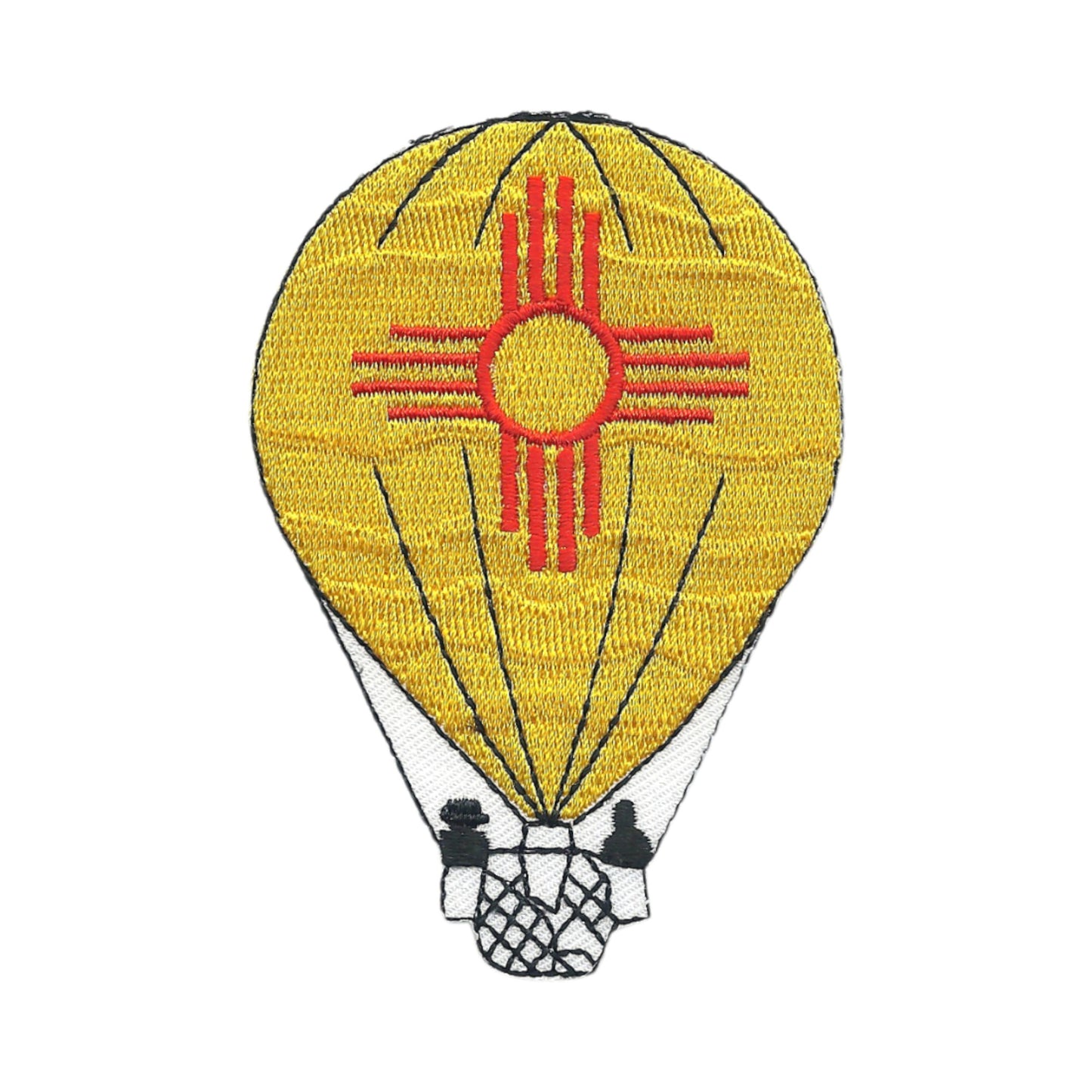 New Mexico Zia Hot Air Balloon Souvenir Patch Iron On - ZIA-15