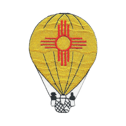 New Mexico Zia Hot Air Balloon Souvenir Patch Iron On - ZIA-15