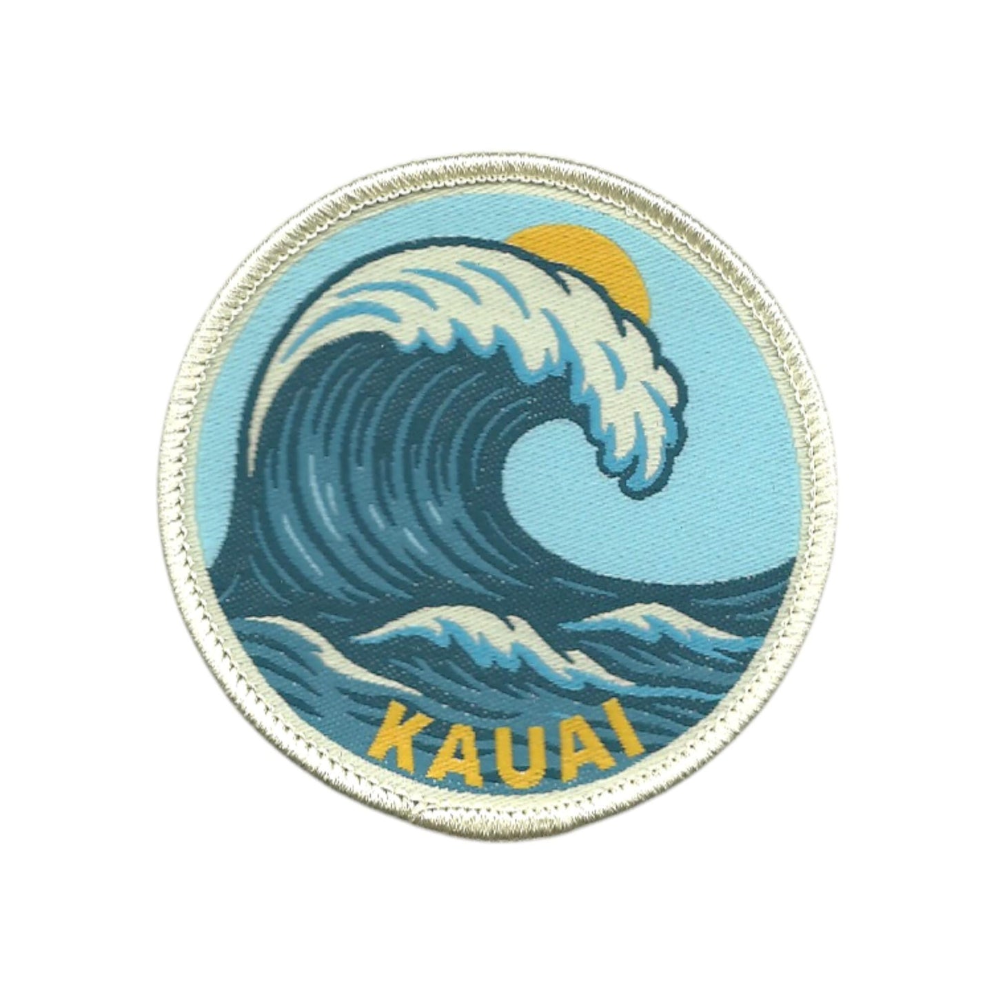 Hawaii Patch – Kauai HI Souvenir Big Wave Travel Souvenir 2.5" - 10628