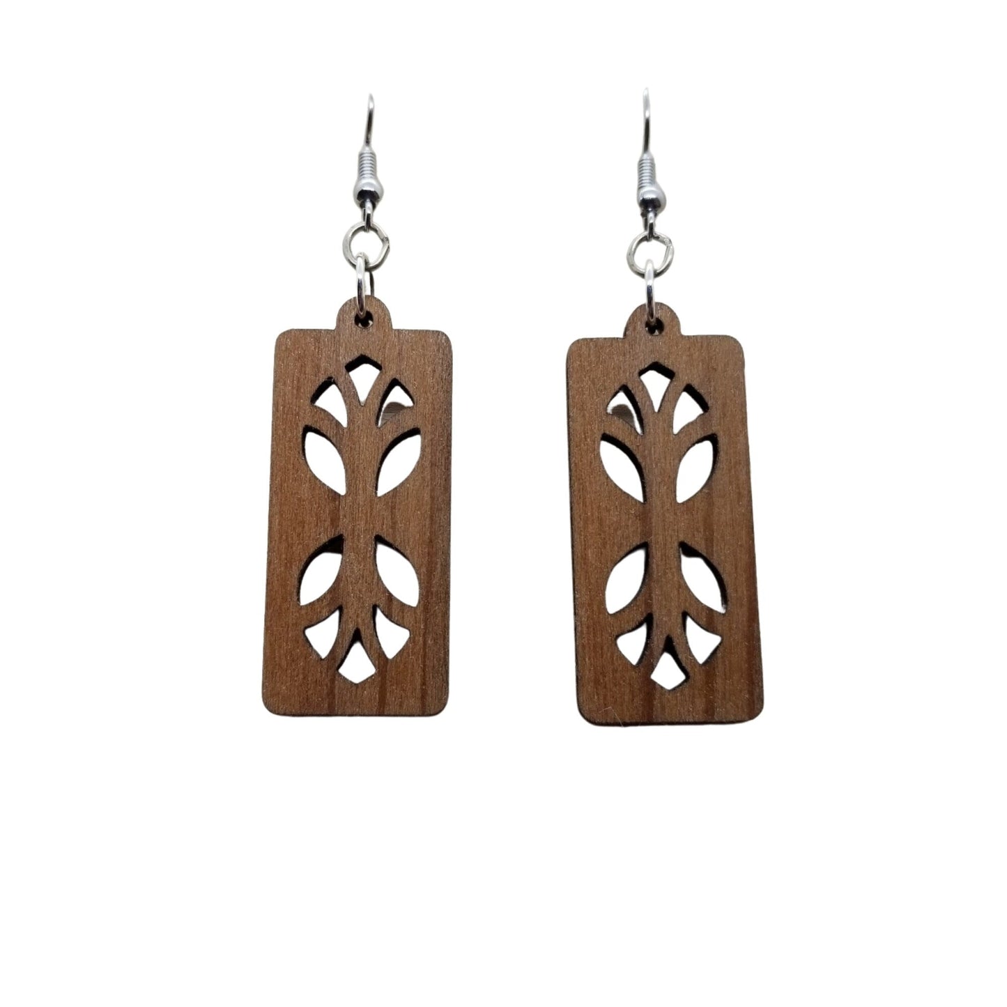 Wholesale Wood Earrings - Cutout Branches or Tree Earrings - Dangle Earrings - CA Souvenir Keepsake