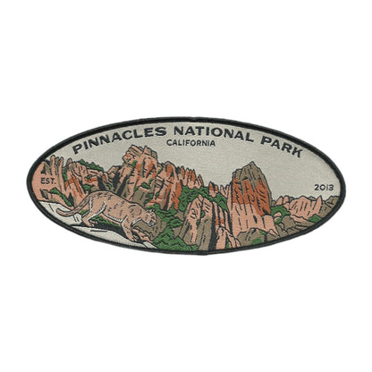 California Patch – Pinnacles National Park - Travel Patch – Souvenir Patch 5.4" Iron On Sew On Embellishment Applique