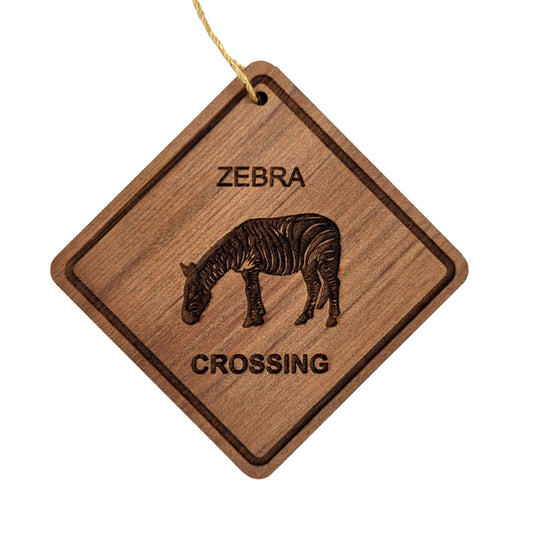 Wholesale Zebra Crossing Ornament Wood Souvenir Handmade in USA