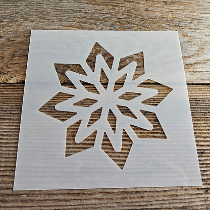 Star Snowflake Stencil Reusable Cookie Decorating Craft Painting Windows Signs Mylar Many Sizes Christmas Winter