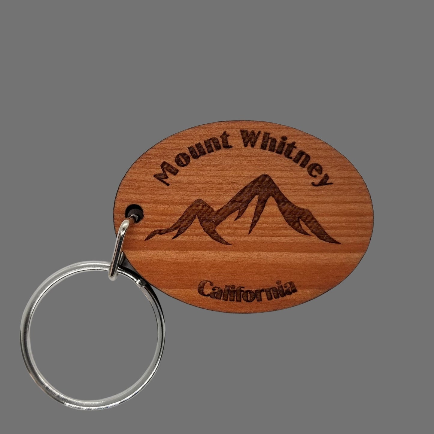 Wholesale Mount Whitney Keychain California Mountains Handmade Wood Keyring Souvenir Sierra Nevada Travel