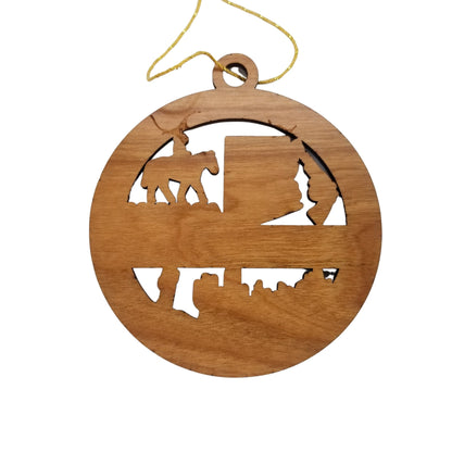 Wholesale Arizona Wood Ornament - AZ Souvenir - Handmade In The USA