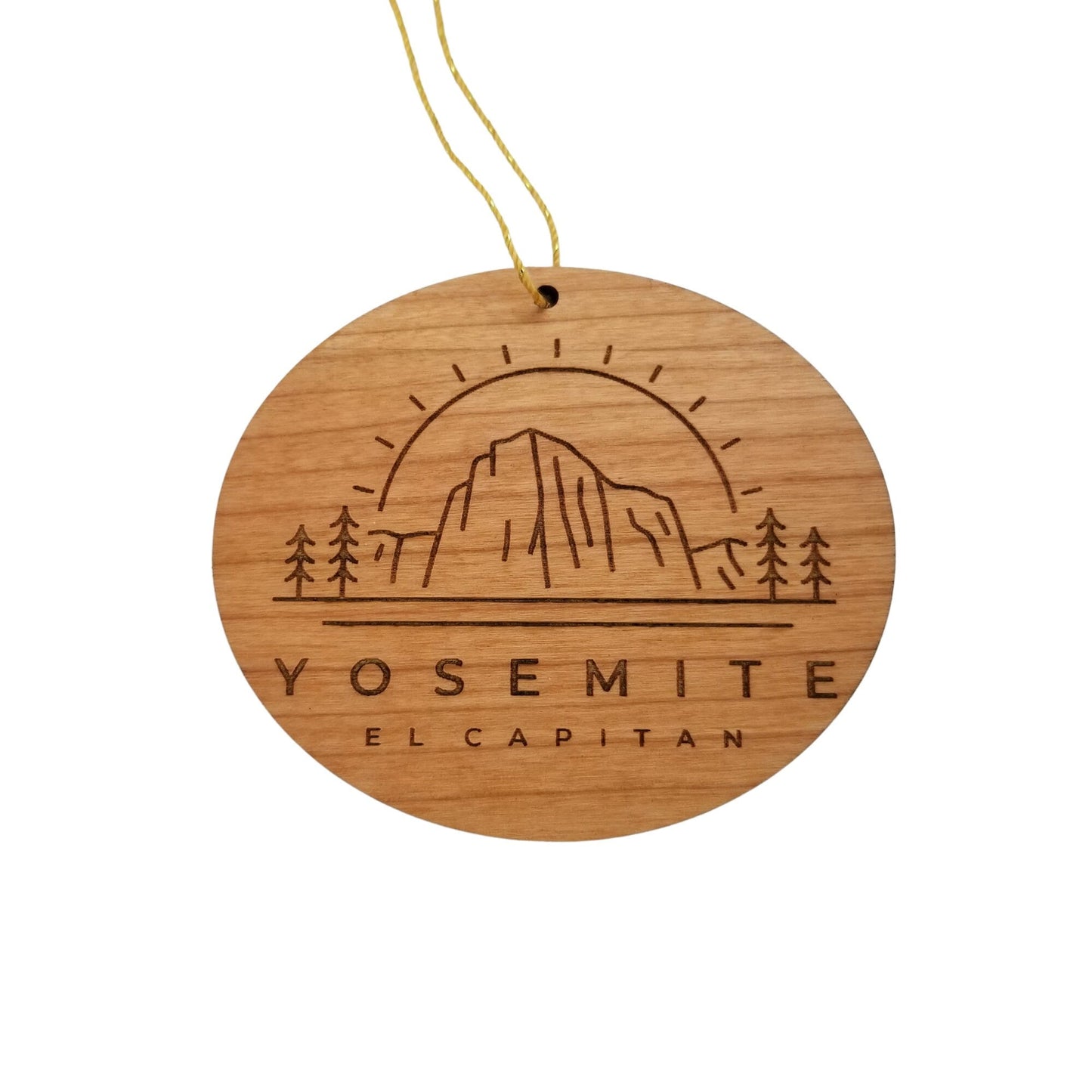 Wholesale Yosemite National Park Ornament - El Capitan Handmade Wood - California Souvenir