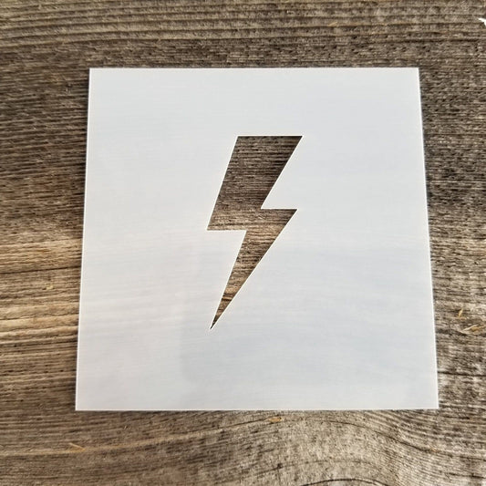 Lightning Bolt Stencil Reusable Food Safe Sign Painting Decorating Cookie Stencil