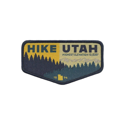 Utah Patch – Hike Utah - Iron On Travel Patch – Souvenir Patch – Embellishment Applique –  3.5"