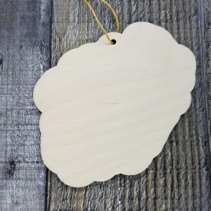 Hawaii Wood Ornament - HI State Shape with State Motto - Handmade Wood Ornament Made in USA Christmas Decor