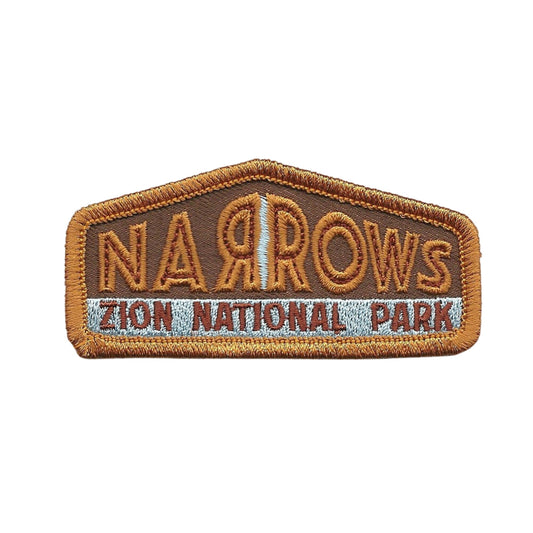 Utah Patch – UT Zion National Park - Zion Narrows Travel Patch Iron On – Souvenir Patch – Applique – Travel Gift 3" Rock Formation