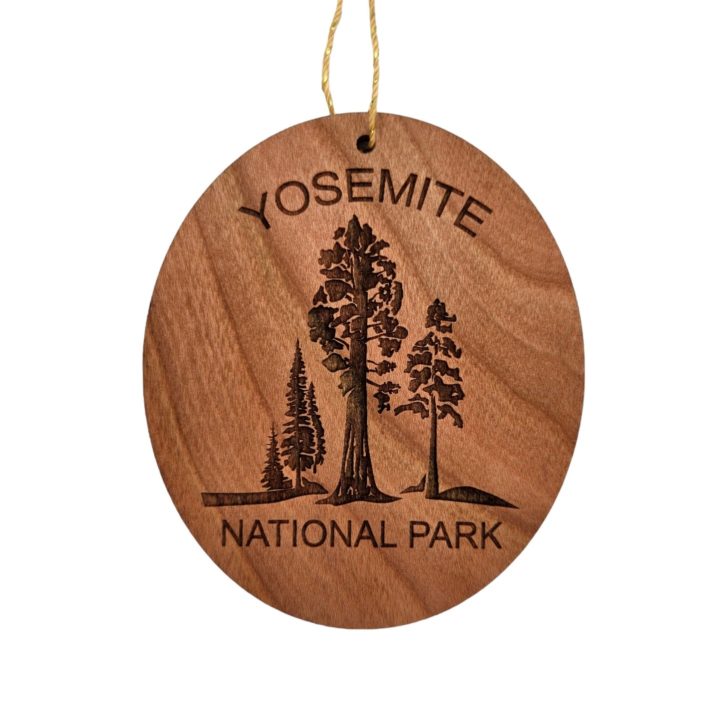 Wholesale Yosemite National Park Wood Ornament 4 Trees Sequoias California Souvenir Made in USA