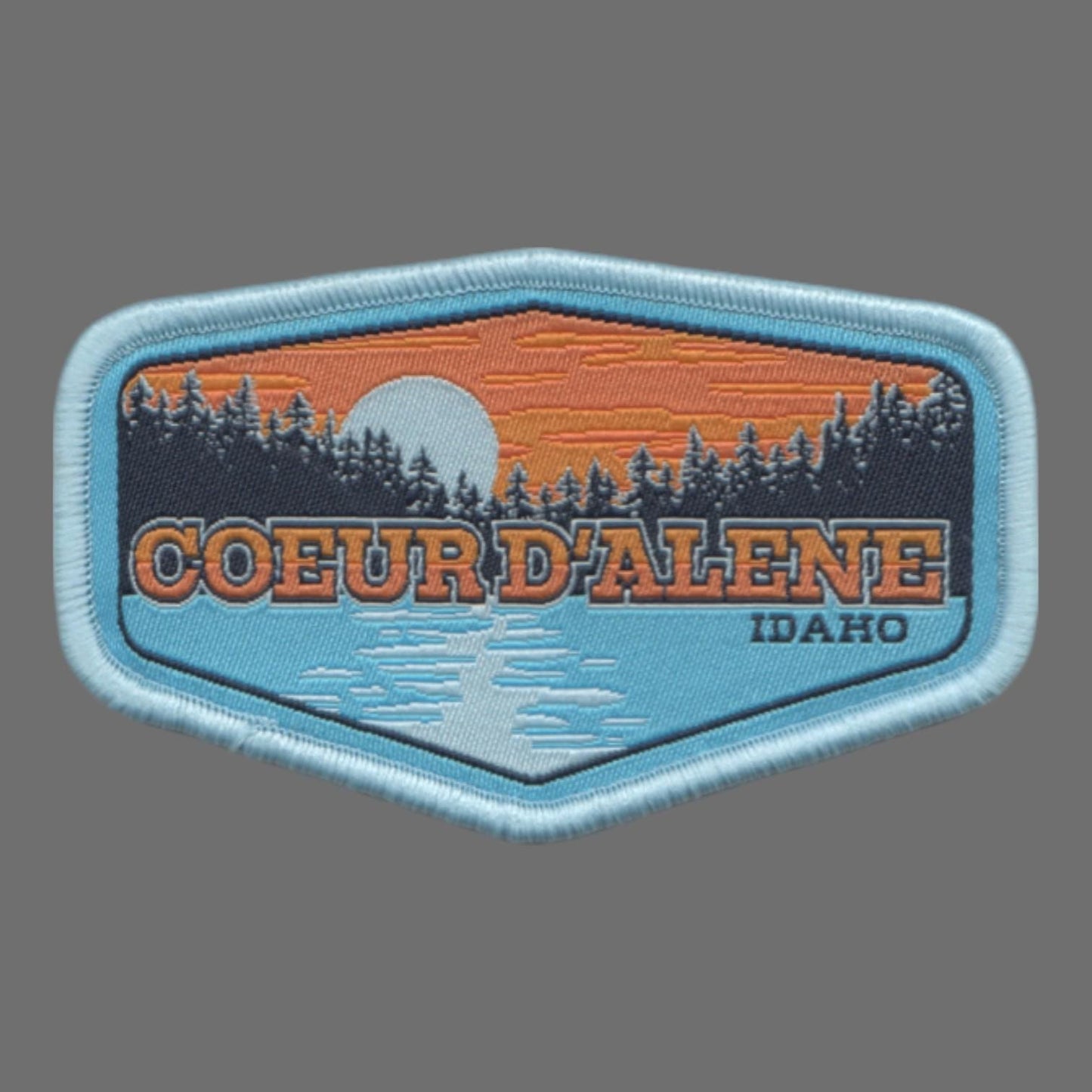 Idaho Patch – Coeur D'Alene ID Souvenir – Travel Iron On Applique CO Patch Embellishment 3.25" Woven Badge Emblem