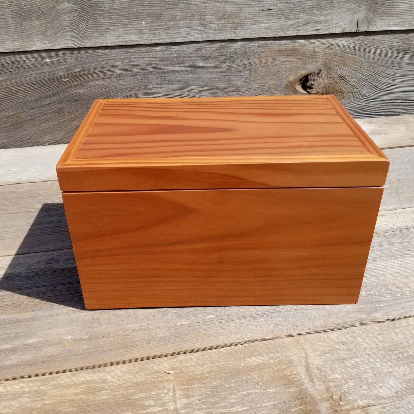 Wood Jewelry Box Redwood Handmade California Storage #276 5th Anniversary Gift Christmas Present - Stash Box - Memories Box