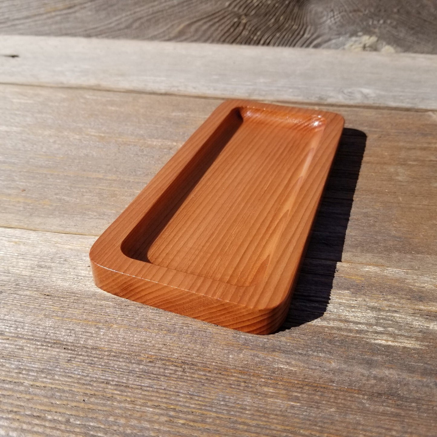 Wood Pen Tray - Office Desk Organizer - California Redwood Souvenir - Handmade - Gift for Him - Gift for Her - Graduation Gift