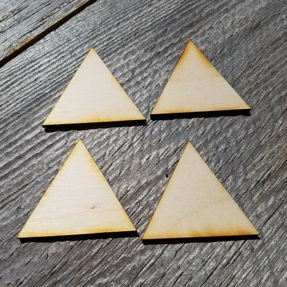 Wood Cutout Triangles - 2 Inch - Unfinished Wood - Lot of 48 - Wood Blank Craft Projects - DIY - Make Your Own - Teacher Supplies