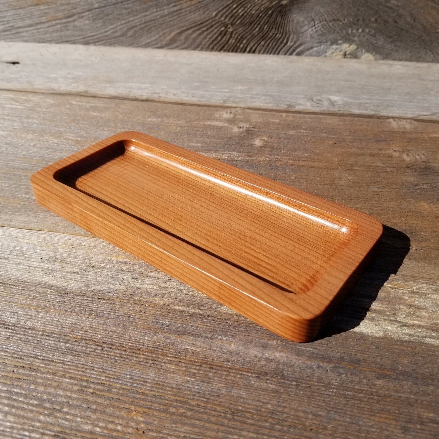 Wood Pen Tray - Office Desk Organizer - California Redwood Souvenir - Handmade - Gift for Him - Gift for Her - Graduation Gift