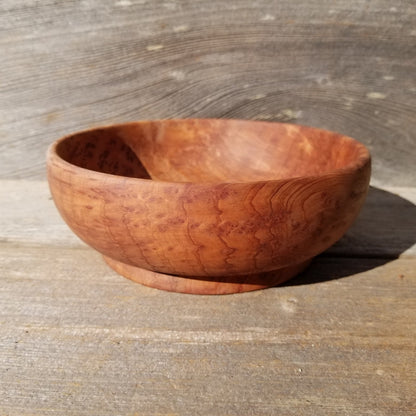 Redwood Burl Bowl Hand Turned 5 Inch Wood Salad Bowl Gorgeous Grain #440 Wood Art California Redwood 7 Inch