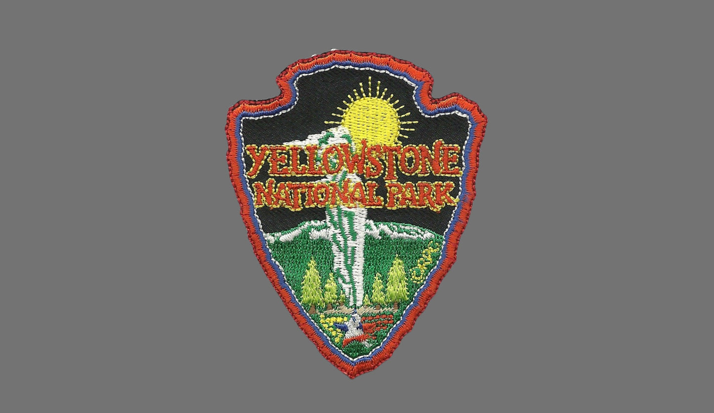 Wyoming Patch – WY Yellowstone National Park - Travel Patch – Souvenir Patch 3" Iron On Montana Idaho Sew On Embellishment Applique