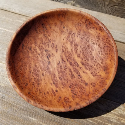 Redwood Burl Bowl Hand Turned 7.25 Inch Wood Salad Bowl #423 Gorgeous Grain - Wood Art - California Redwood