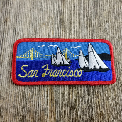 San Francisco Patch - Golden Gate Bridge - California Souvenir Badge Emblem Applique Accessory