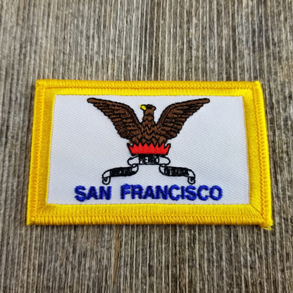 San Francisco Patch - California Souvenir Iron On - Phoenix  SF CA Flag Applique Badge Emblem Accessory