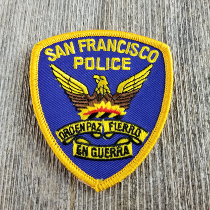 San Francisco Patch - California Souvenir - Police Shield Souvenir Badge Emblem Applique