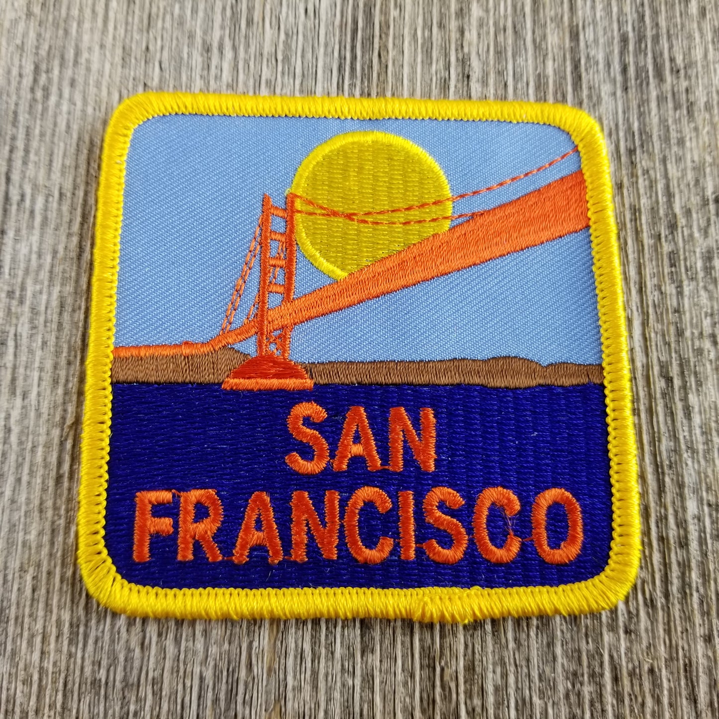 San Francisco Patch - Golden Gate Bridge - Daytime California Souvenir Badge Emblem Applique