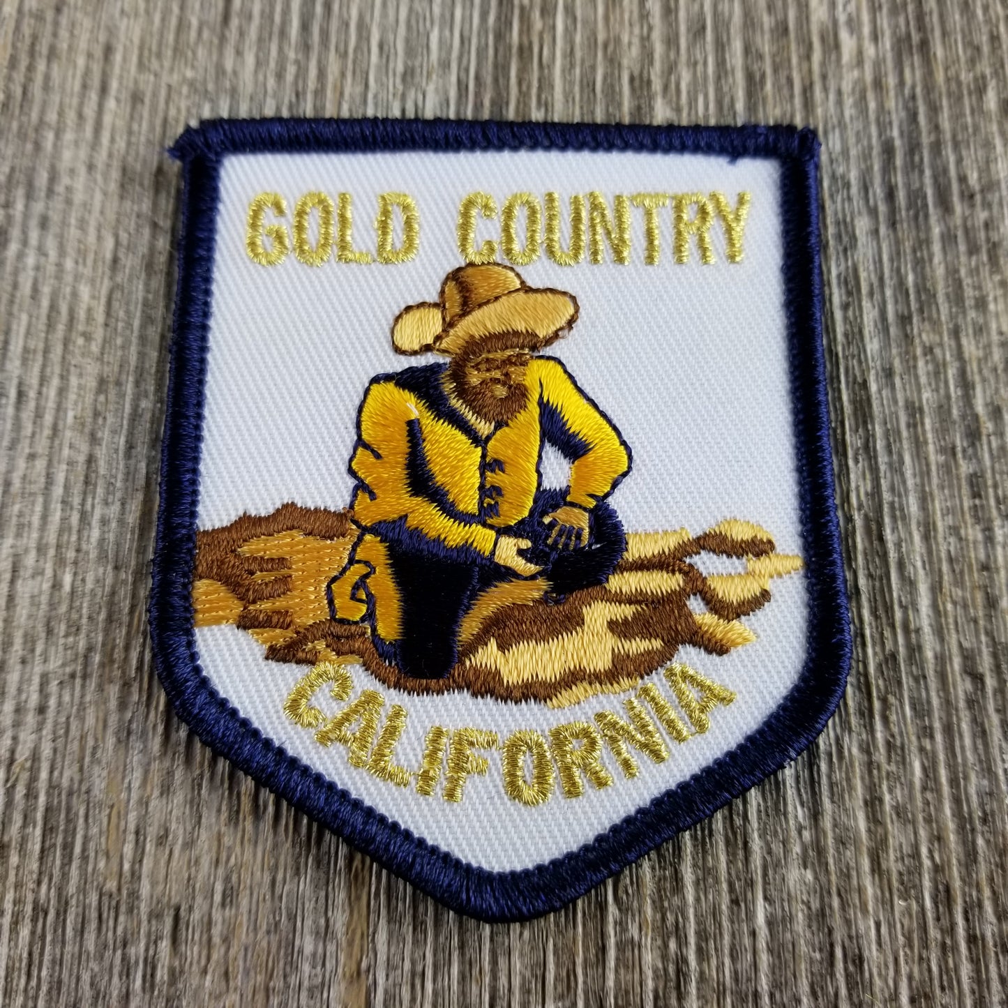 California Patch - Gold Country - Gold Miner Souvenir Badge Emblem Applique