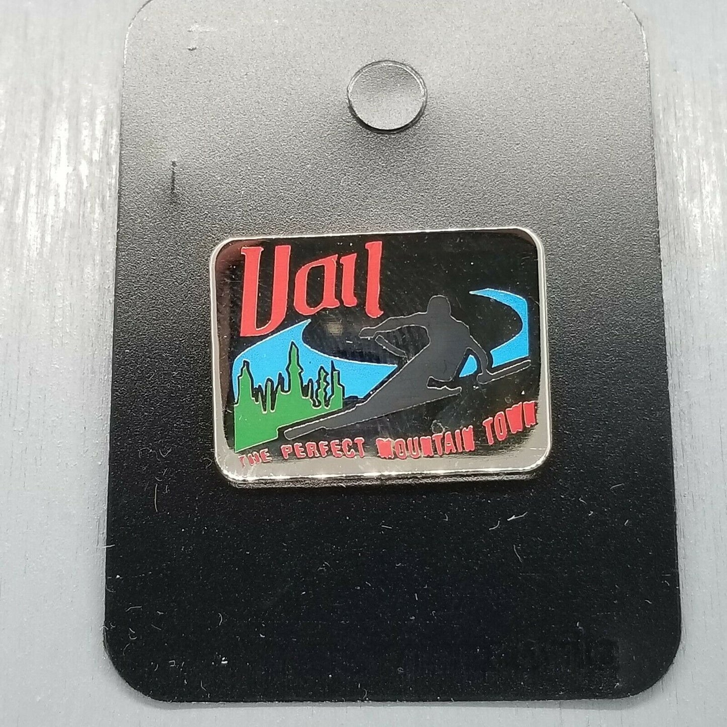 Vail Colorado Pin - CO Souvenir Hat Pin Lapel Ski Resort Travel Skiing Skier 1"