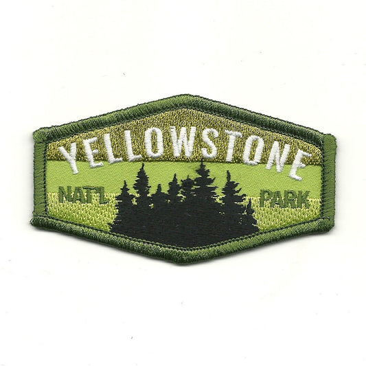 Yellowstone National Park Wyoming Patch – WY Travel Patch – Souvenir Patch 3.25" Iron On Montana Idaho Sew On Embellishment Applique