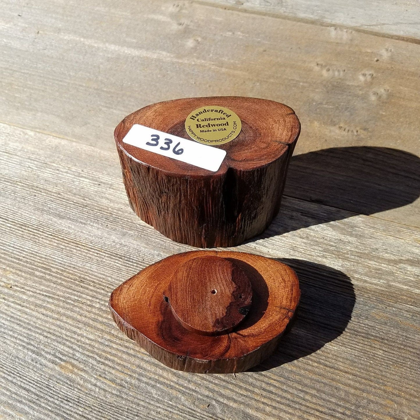 Wood Trinket Box Handmade Box with Redwood Rustic California Redwood Jewelry Box Storage Box Limb Box #336