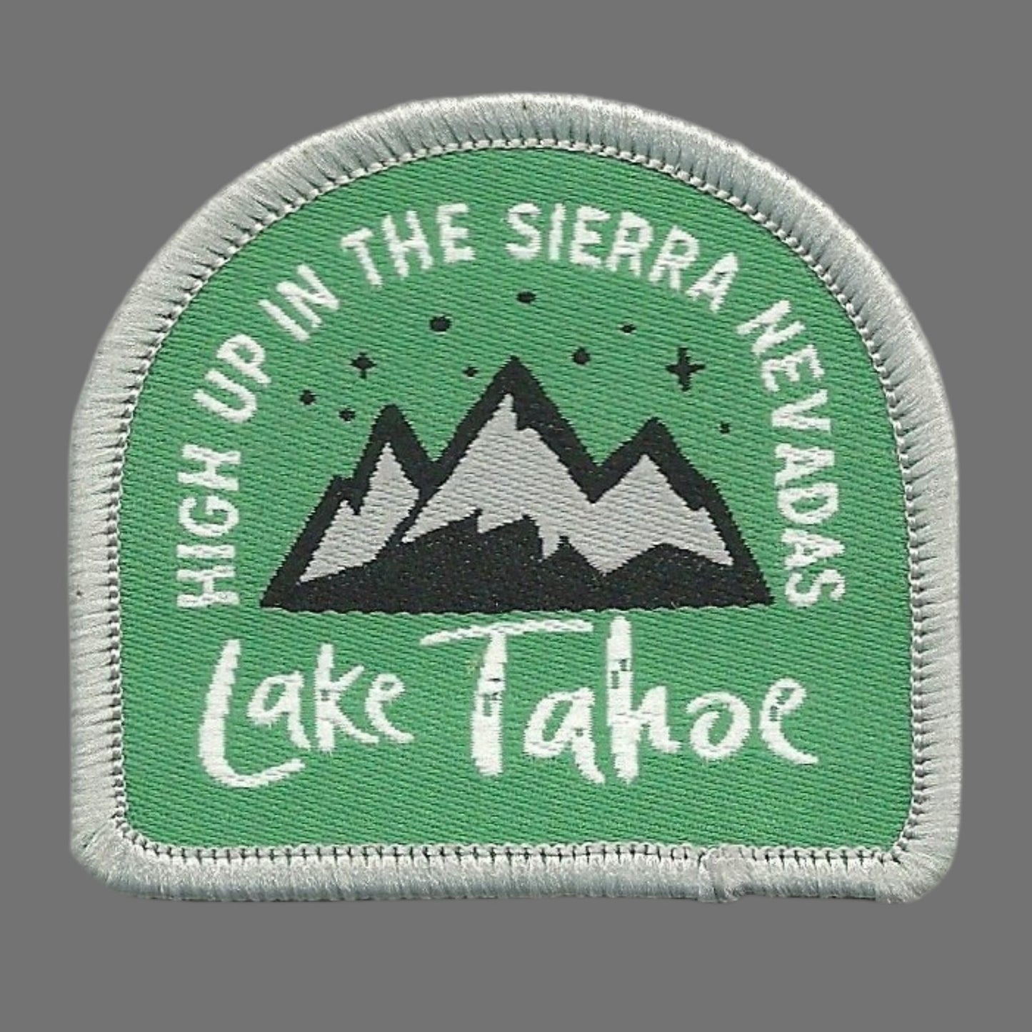 Lake Tahoe Patch – Sierra Nevadas California Travel Souvenir Patch 2" Iron On Sew On Embellishment Water Skiing Snowboarding