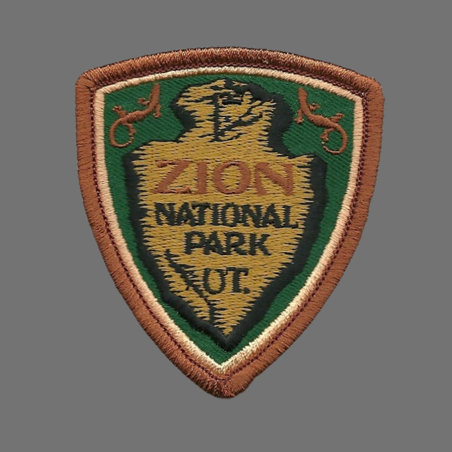 Utah Patch – UT Zion National Park - Arrowhead Travel Patch Iron On – Souvenir Patch – Applique – Travel Gift 2.75"