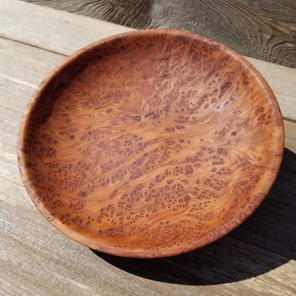 Redwood Burl Bowl Hand Turned 7.25 Inch Wood Salad Bowl #423 Gorgeous Grain - Wood Art - California Redwood