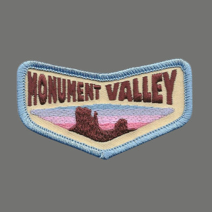 Arizona Patch – Monument Valley Rock Formations – Travel Patch AZ Souvenir Applique AZ State 3" Iron On Navajo Tribal Park