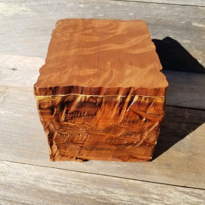 Wood Jewelry Box Redwood Handmade California Storage #433 5th Anniversary Gift Christmas Gift - Mother's Day Gift - Redwood Urn