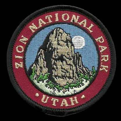 Utah Patch – UT Zion National Park - Travel Patch Iron On – 2.5"