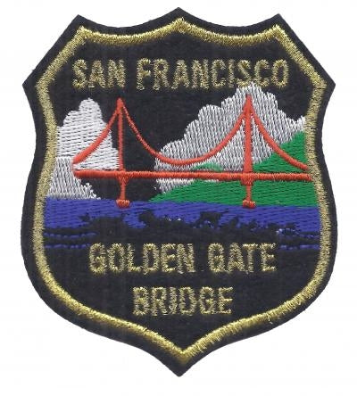 San Francisco Patch - Iron On Golden Gate Bridge - California Souvenir - Badge Emblem Applique