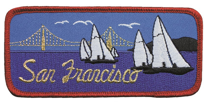 San Francisco Patch - Golden Gate Bridge - California Souvenir Badge Emblem Applique Accessory