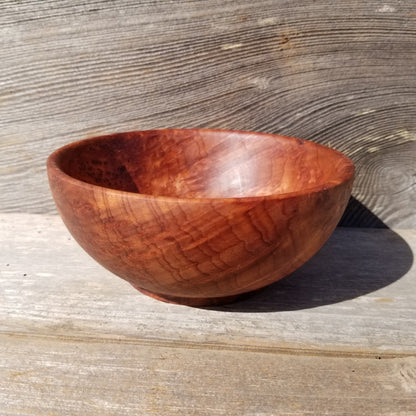 Redwood Bowl Burl Hand Turned 5.5 Inch Wood Salad Bowl #450 Made out of Rare Redwood Gorgeous Grain