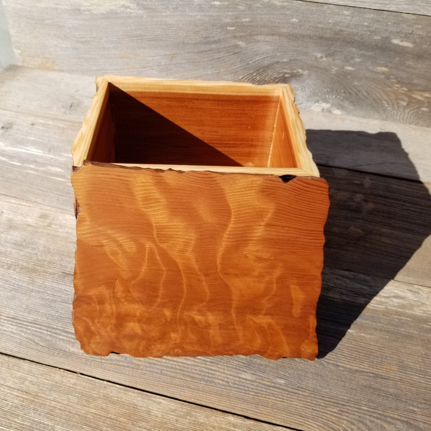 Wood Jewelry Box Redwood Handmade California Storage #433 5th Anniversary Gift Christmas Gift - Mother's Day Gift - Redwood Urn