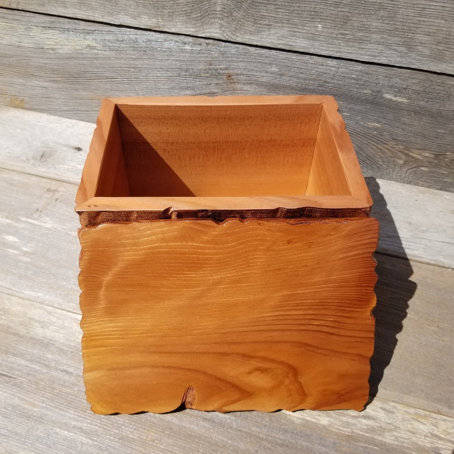 Wood Jewelry Box Redwood Handmade California Storage #458 5th Anniversary Gift Christmas Gift - Mother's Day Gift - Redwood Urn